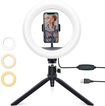 💡 2. Selfie Ring Light (Clip-On)