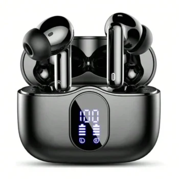 Ddidbi Wireless Noise Cancelling Earbuds With Bass, 36 Hours Playtime, LED Display, Delicate And Small,Earphones For Men And Women, Suitable For Laptops, Mobile Phones, Sportsor, For Gift Etc , IPad, Laptops, For IOS/Android Users,Gifts For Family, Friend