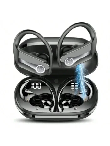 Wireless Earbuds, Bluetooth 5.4 Headphones Sports, 50H Playback Over-Ear Buds With ENC Noise Cancelling Mic, Deep Bass Fitness Earphones With Earhooks, IP7 Waterproof Headset For Gym Running Workout