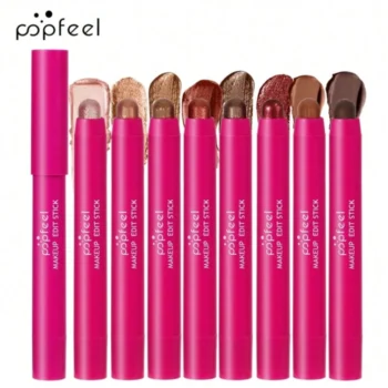 8pcs/Set POPFEEL Eyeshadow Pencil Set, Long-Lasting Waterproof Eye Makeup Christmas Gift